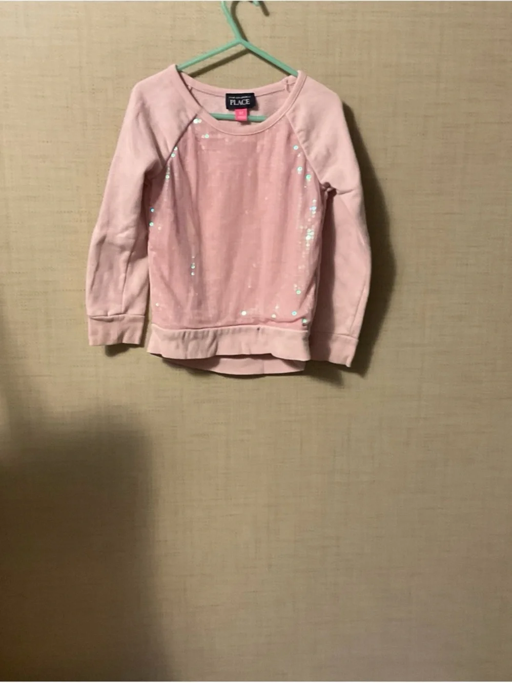 The Children's Place Light Pink Sequin Sweatshirt